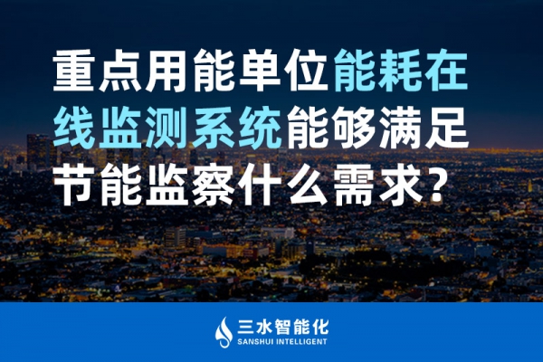 重点用能单位能耗在线监测系统能够满足节能监察什么需求？